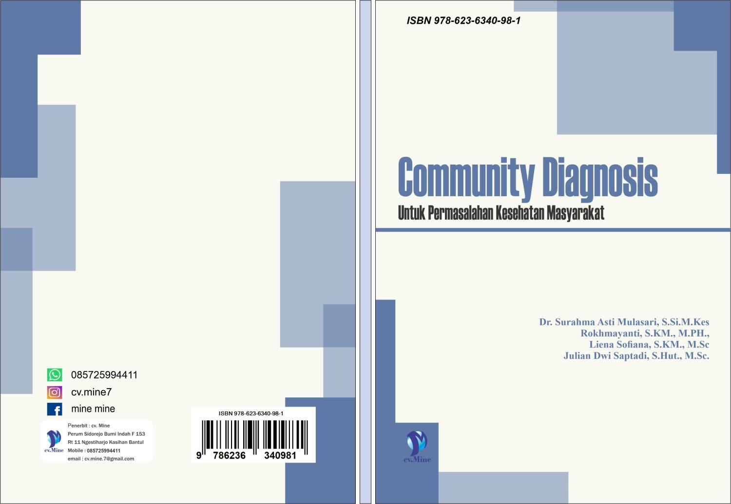 COMMUNITY DIAGNOSIS UNTUK PERMASALAHAN KESEHATAN MASYARAKAT