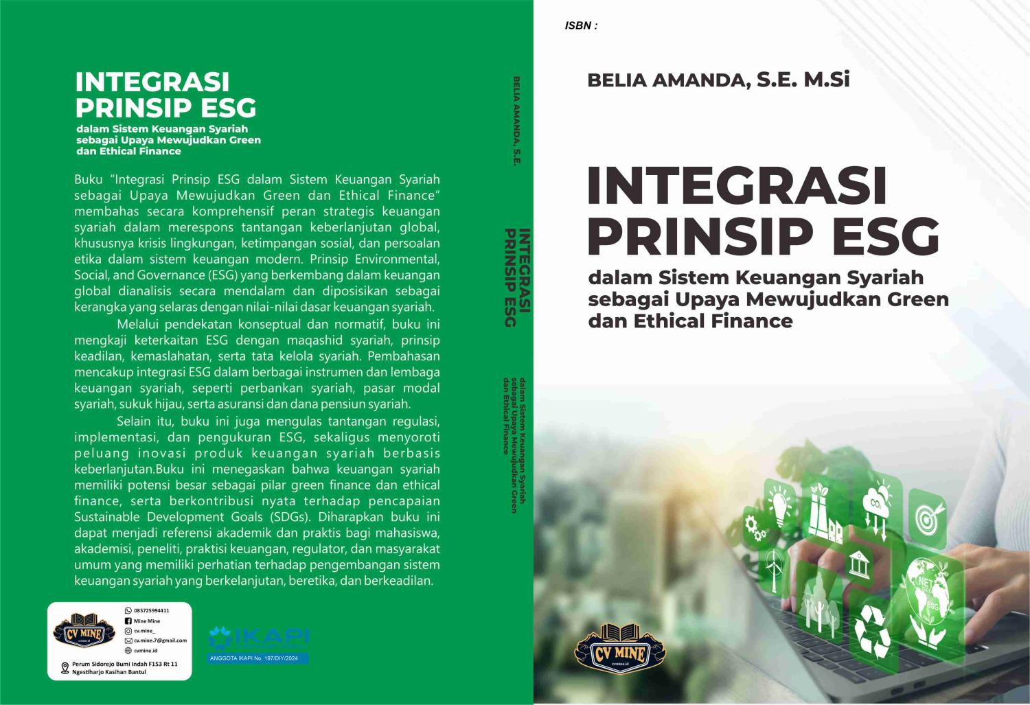 INTEGRASI PRINSIP ESG DALAM SISTEM KEUANGAN SYARIAH SEBAGAI UPAYA MEWUJUDKAN GREEN DAN ETHICAL FINANCE